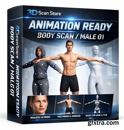 3D Scan Store - Animation Ready Body Scan / Male 01