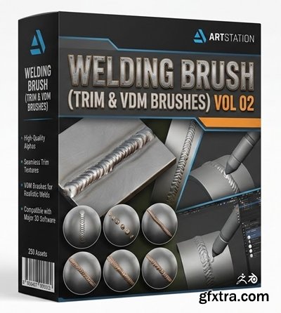 Artstation - Welding Brush ( Trim & VDM Brushes) Vol 02