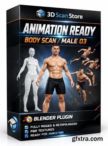 3d Scan Store - Animation Ready Body Scan / Male 03