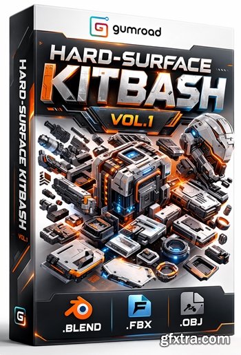 Gumroad - Hard-Surface Kitbash Vol.1