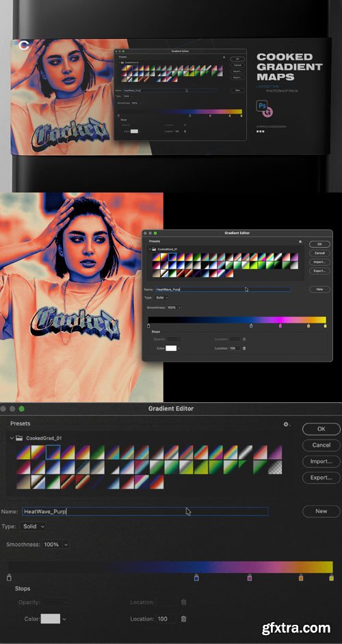 Cooked Gradient Maps Pack for Photoshop