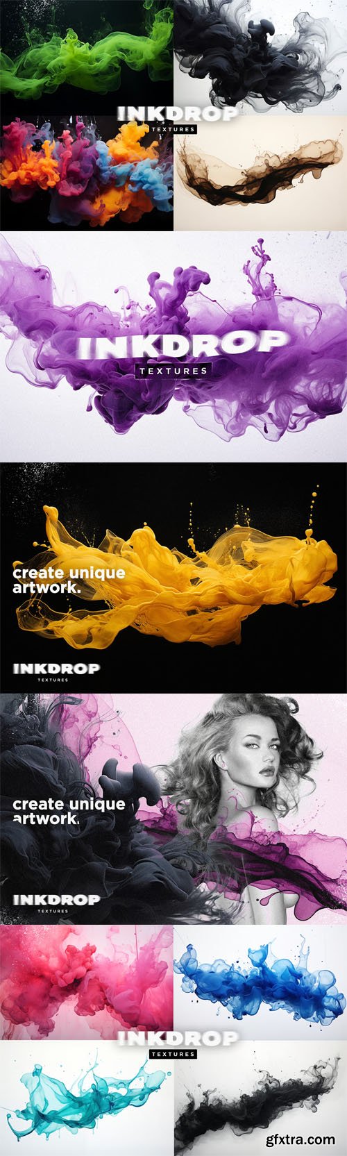 Inkdrop Overlays Pack for Photoshop