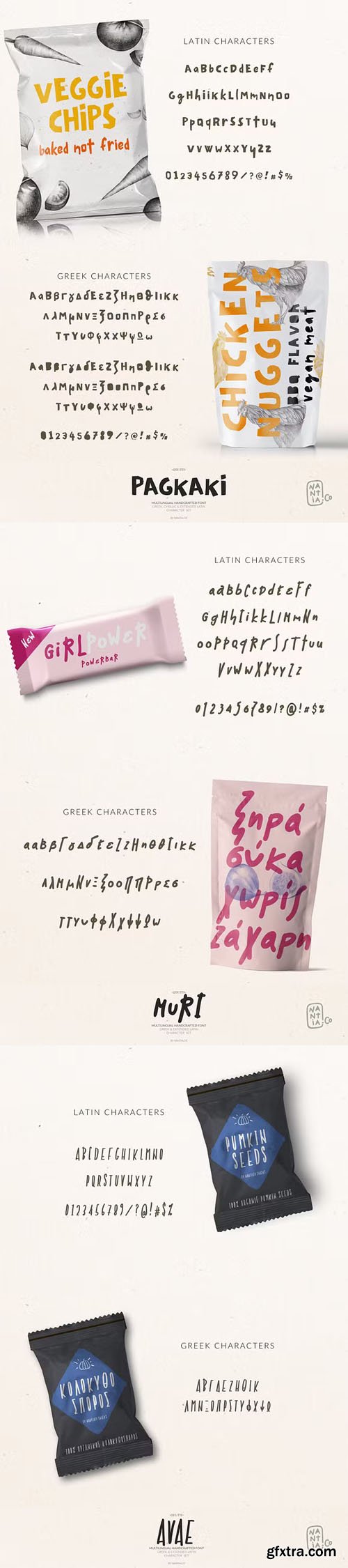 Handwritten Font Bundle Pack - 17 Premium Fonts