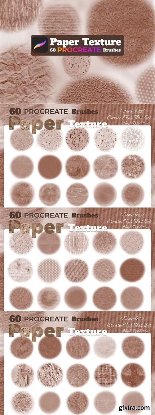 Paper Texture - 60 Procreate Brushes