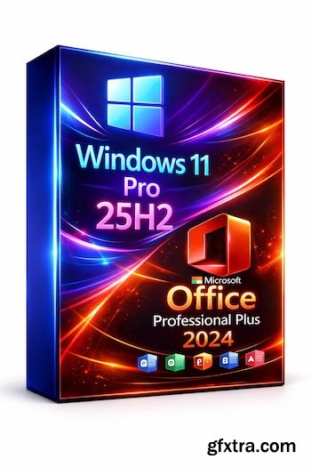 Windows 11 Pro 25H2 Build 26200.8037 (No TPM Required) With Office 2024 Pro Plus