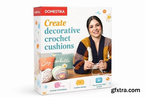 Domestika - Create decorative crochet cushions