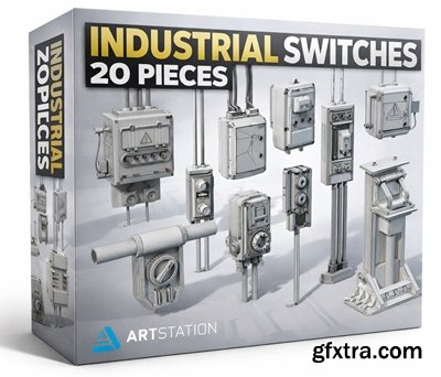 Artstation - Industrial Switches - 20 pieces