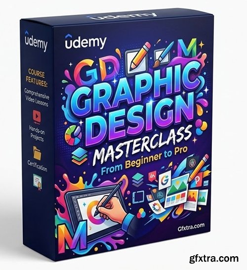 Udemy - Graphic Design Masterclass: From Beginner to Pro