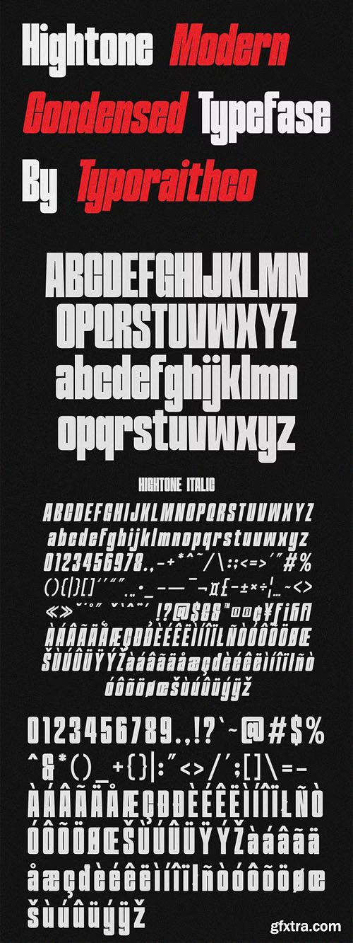 Hightone - Condensed Font Duo