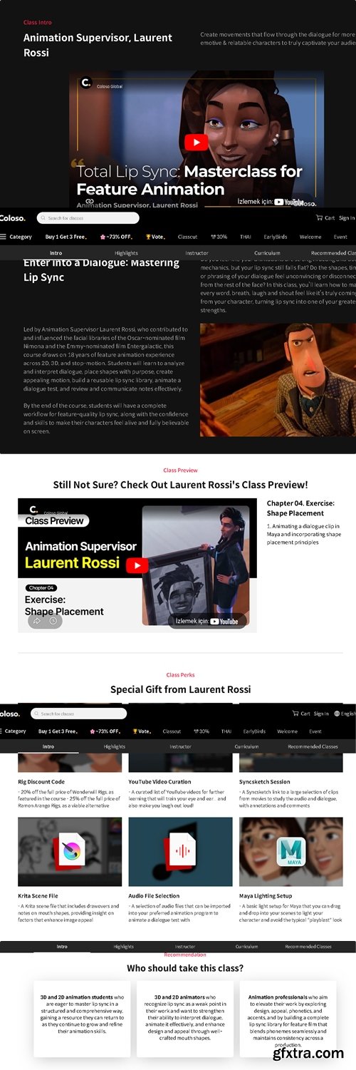 Coloso - Total Lip Sync Masterclass for Feature Animation