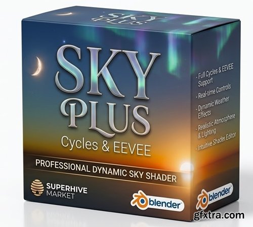Sky Plus v1.0 Full - Procedural, Realistic Skies & Atmosphere for Cycles & EEVEE