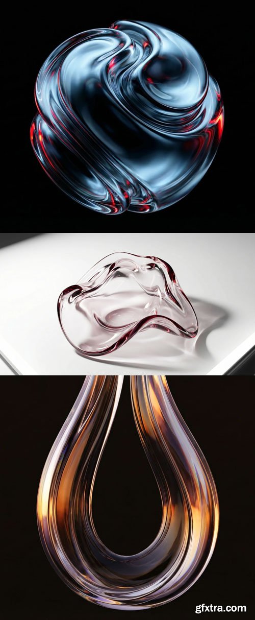 Vibrance Glass Abstract Backgrounds Collection