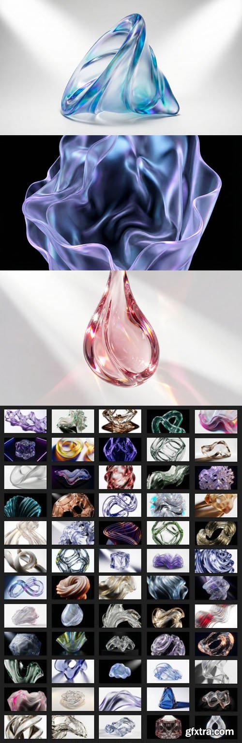 Vibrance Glass Abstract Backgrounds Collection