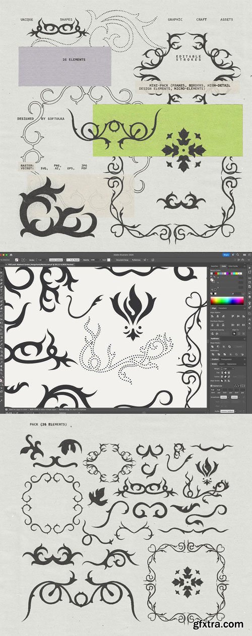 Medieval Garden - Vector Graphics