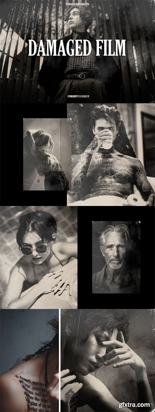 Damaged Film Photo Effect for Photoshop