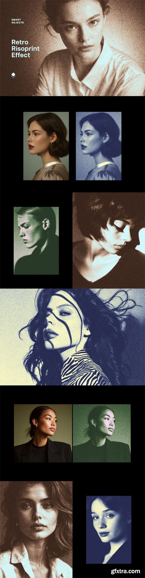 Retro Risoprint Photo Effects for Photoshop