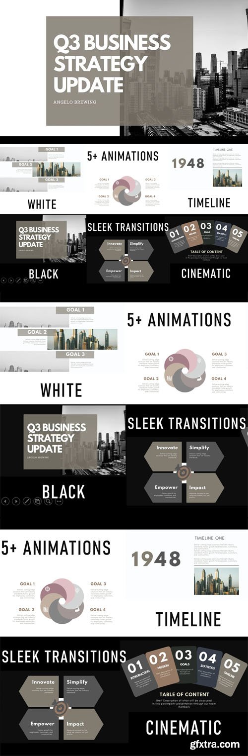 Eclipse - Ultra-Modern Black & White PowerPoint Presentation Template