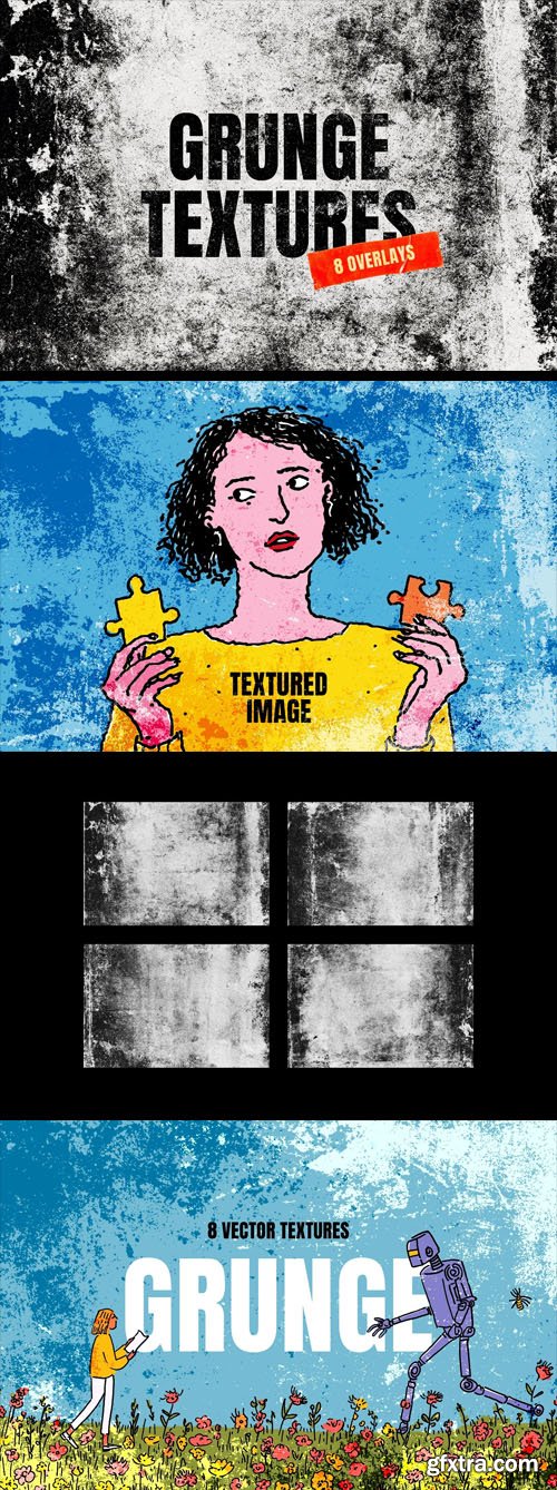 Grunge Texture Overlays for Photoshop