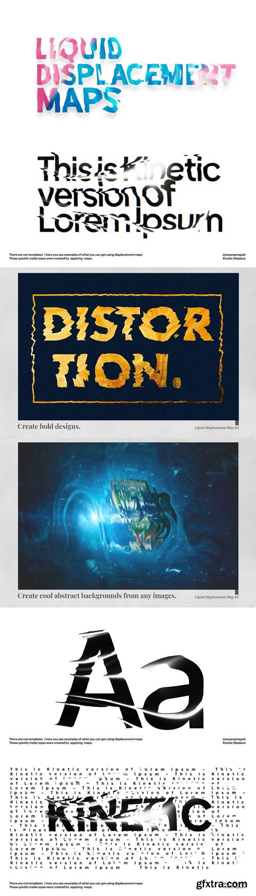 Kinetic Liquid Displacement Maps for Photoshop