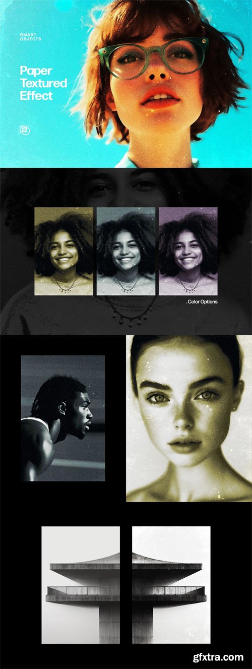 Paper Textured Photo Effect for Photoshop