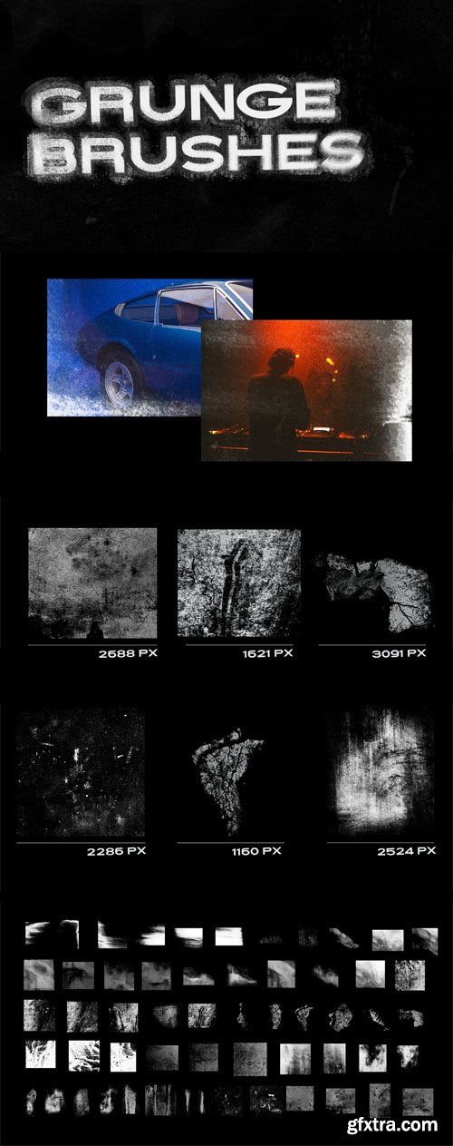 15 Grunge Brushes for Photoshop