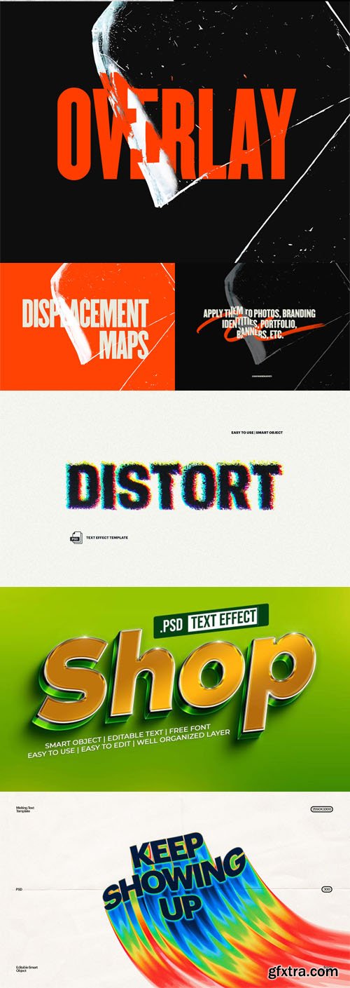 Best 7 Editable Text Effects Collection for Photoshop
