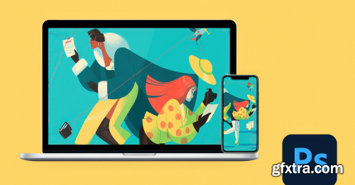 Domestika - Illustration of Stylish Female Characters in Photoshop