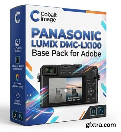 Cobalt Image - Panasonic Lumix DMC-LX100 Base Pack for Adobe