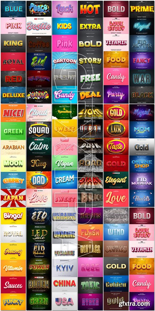 Mega Collection of PSD Text Effects Vol 1