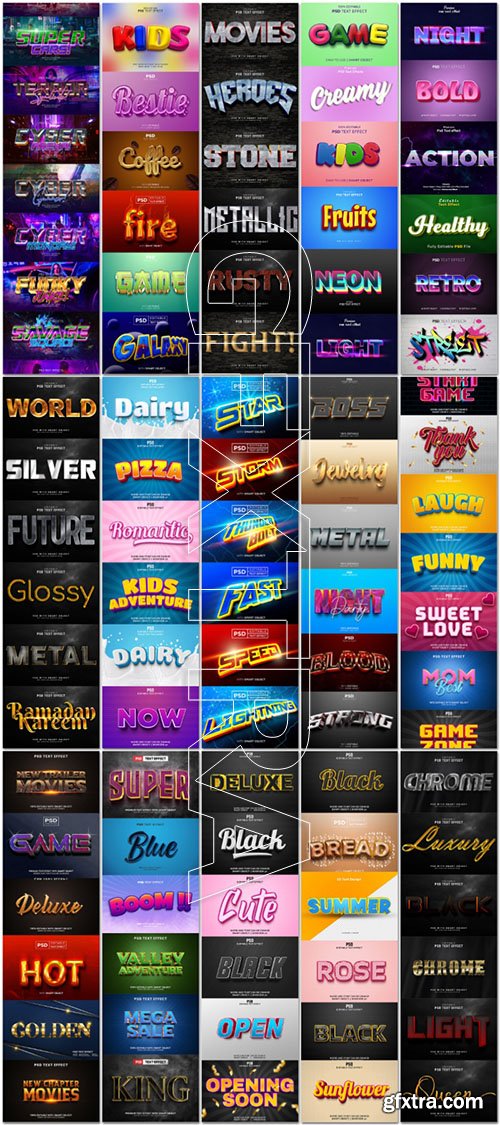 Mega Collection of PSD Text Effects Vol 3