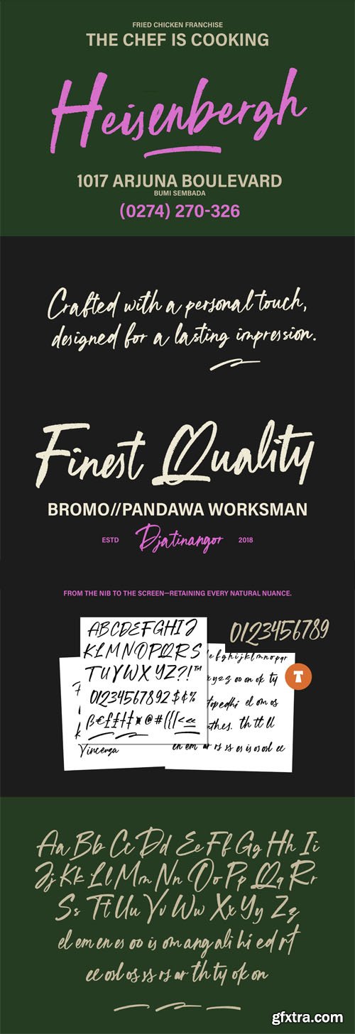 ST Pinkman - Handwritten Signature Script Font