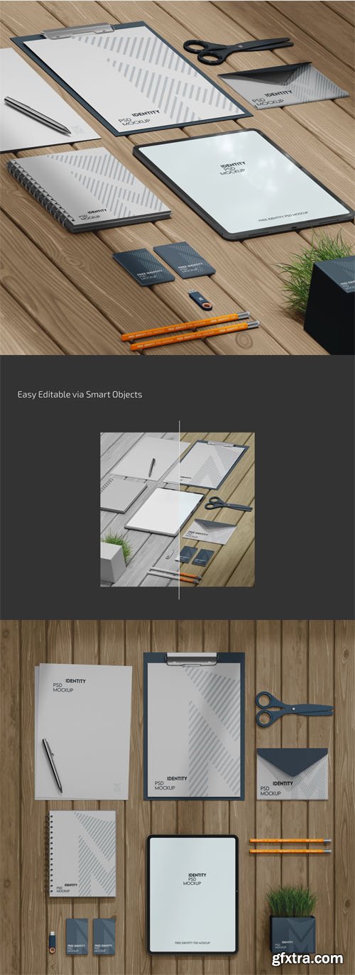 Realistic Identity PSD Mockups Pack