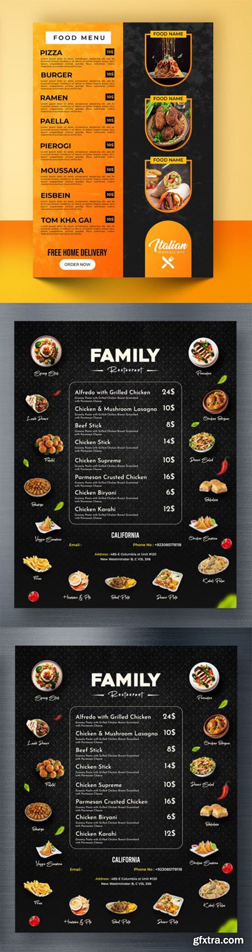 Restaurant Food Menus Pack PSD Templates