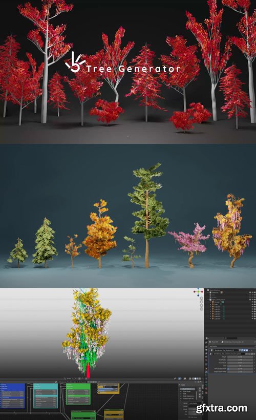 Tree Generator Setup(With Wind) for Geometrynodes Fields / Blender 3.0