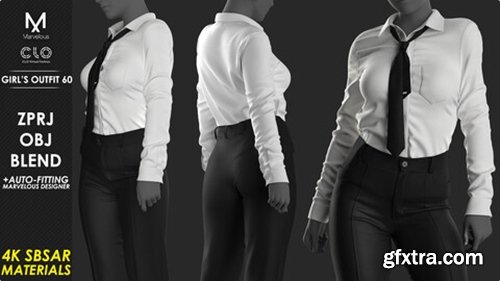 Artstation -  Girl\'s Outfit 60 - Marvelous / CLO Project file