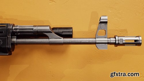 Flippednormals - Master Creating Low Poly AK 47 Alpha in Blender and Substance 3D Painter | Fully Narrated |