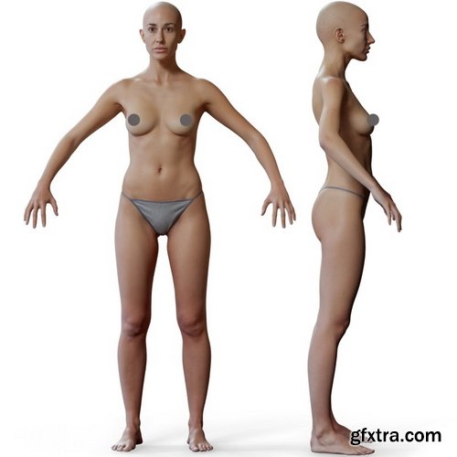 3DScanStore - Animation Ready Body Scan / Female 02