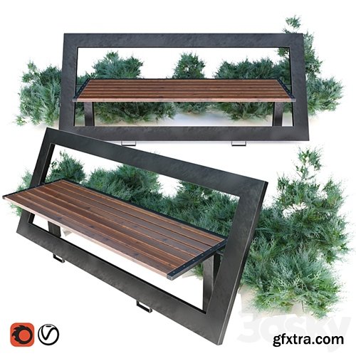 3dsky Pro - bench with juniper