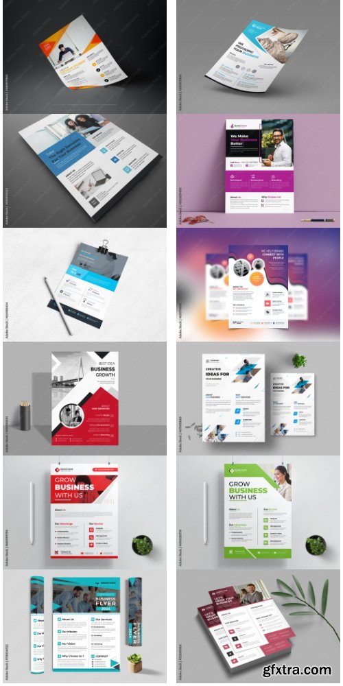 Corporate Business Flyer Design Template 46xAI