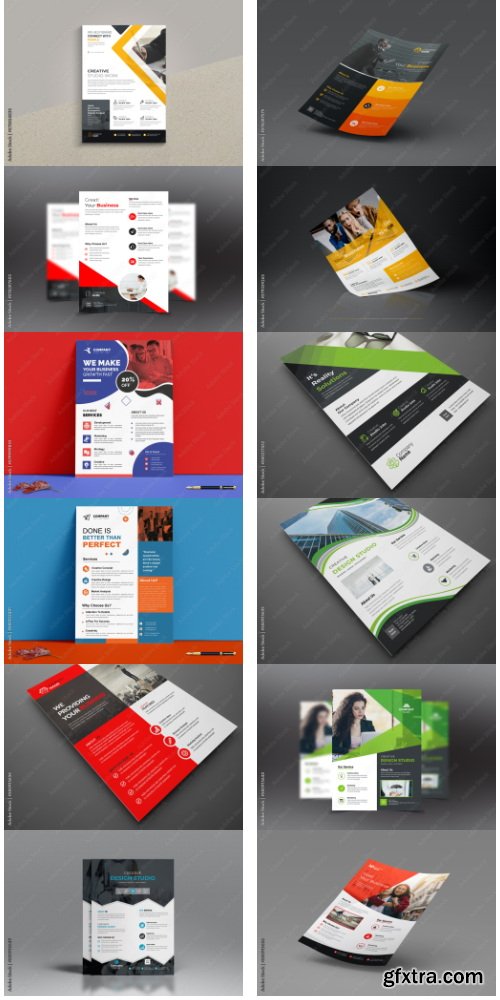 Corporate Business Flyer Design Template 46xAI