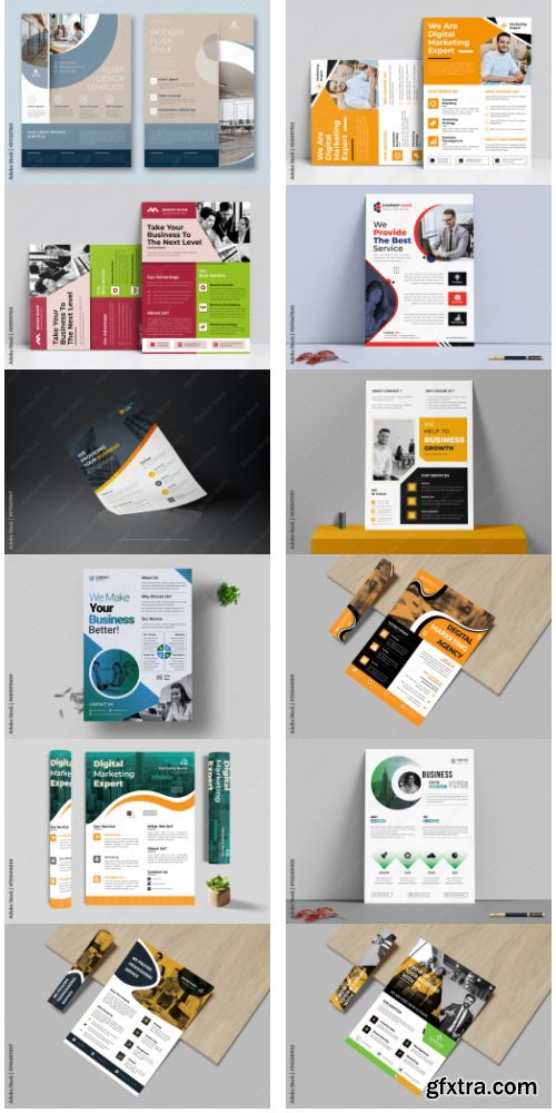 Business Flyer Design Template 6 50xAI