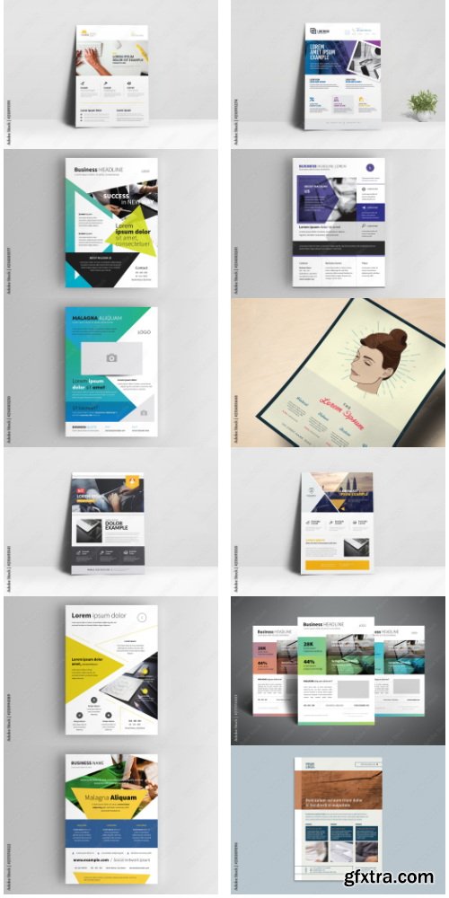 Business Flyer Design Template 6 50xAI