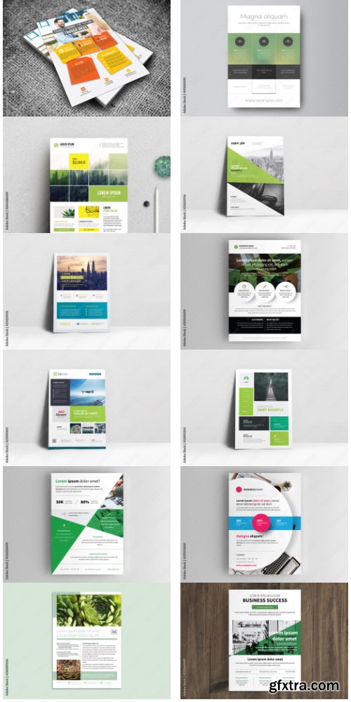 Business Flyer Design Template 4 23xAI