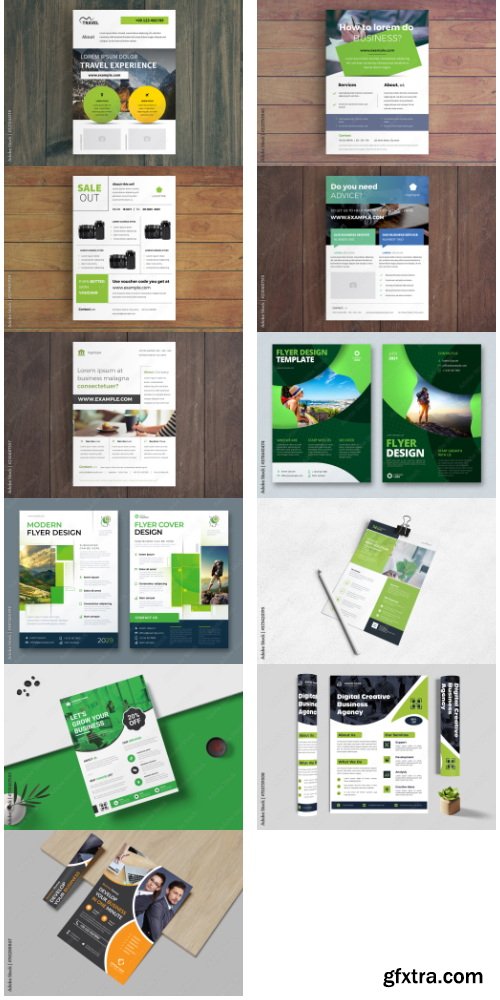 Business Flyer Design Template 4 23xAI