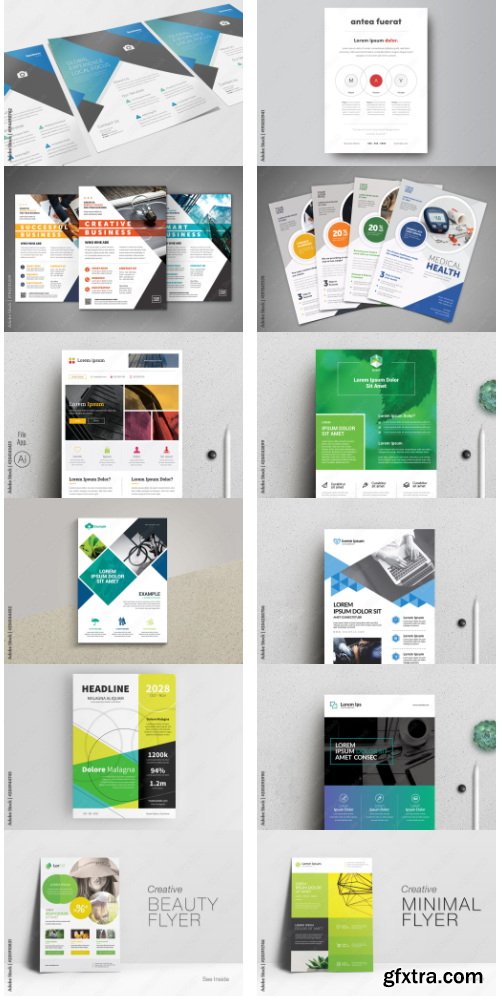 Business Flyer Design Template 3 49xAI