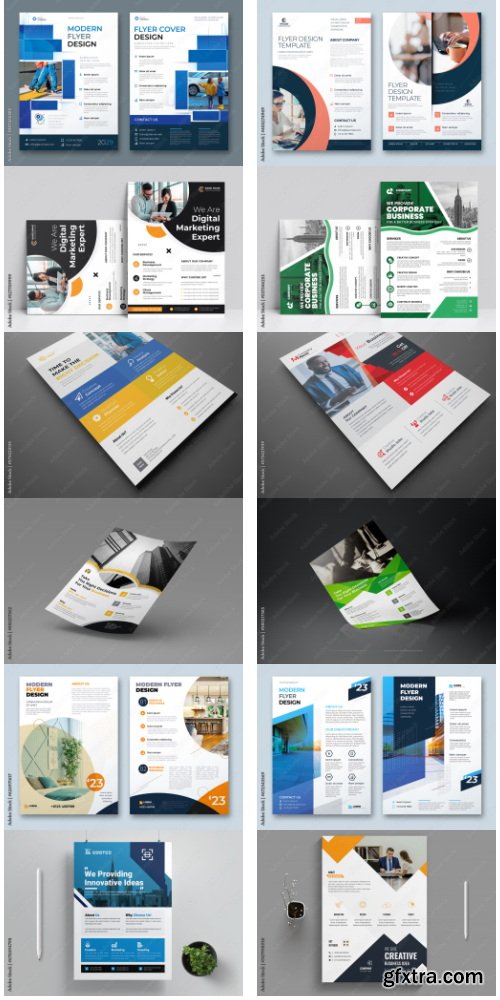 Business Flyer Design Template 3 49xAI