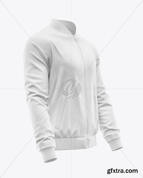 YellowImages - Men\'s Raglan Bomber Jacket Mockup - 119556
