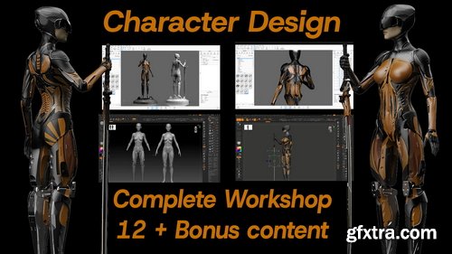 Artstation - WORKSHOP TUTORIAL | Sci-Fi Warrior | ZBrush Character Concept Design / Sculpting