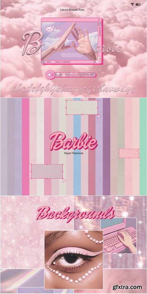 CreativeMarket - Barbiecore. Graphic pack - 26693937