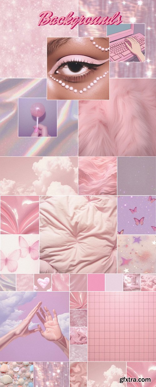 CreativeMarket - Barbiecore. Graphic pack - 26693937